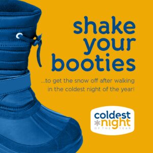 Shake your booties. Coldest Night Lethbridge