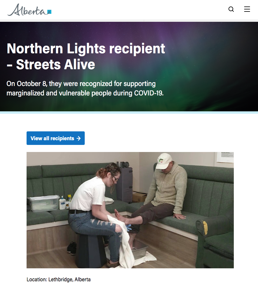 Northern Lights Recipients - Streets Alive Mission